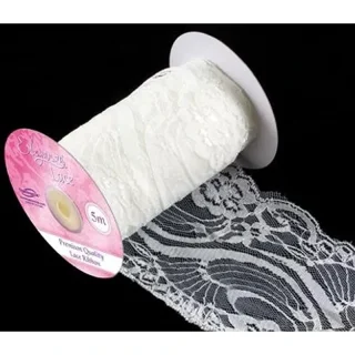 Eleganza Wide Lace Pattern No.359 95mm x 5m Ivory - 026480