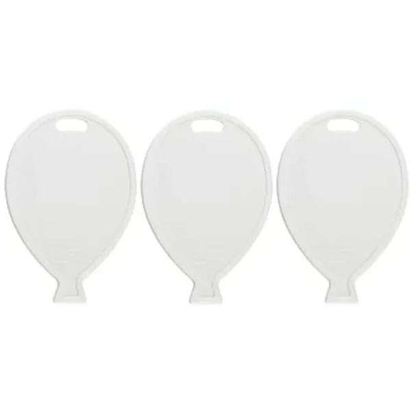 Balloon Shape Weights - White - 50pcs - 220421