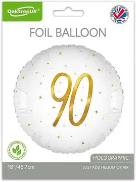 Oaktree 18" Elegant Sparkle White 90 Holographic - 226164