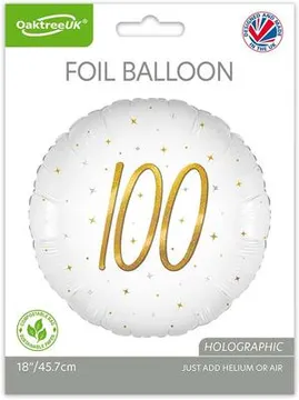 Oaktree 18" Elegant Sparkle White 16 Holographic - 226171