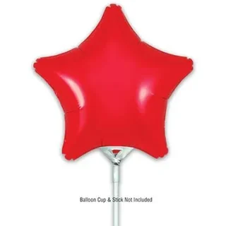Oaktree 9" Red Star Packaged x 5pcs - 602472
