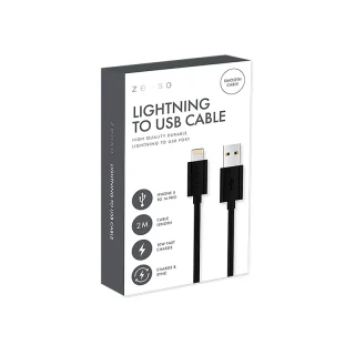 Black Lightning to USB 2M Cable CDU - ELE-12230
