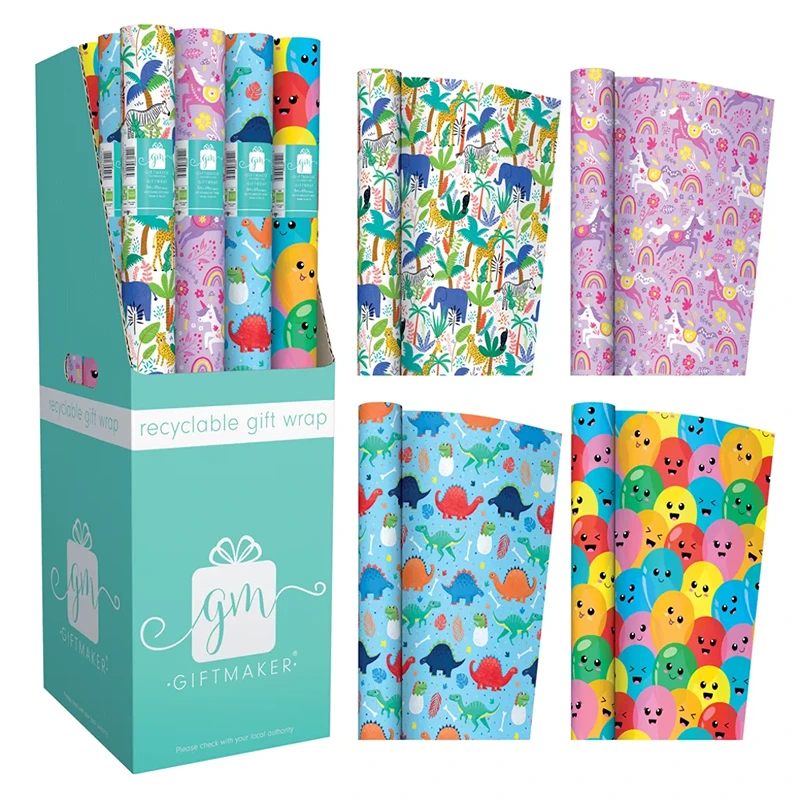 3M Rollwrap Kids 1ct ( 4 Designs) - YBFGW20D