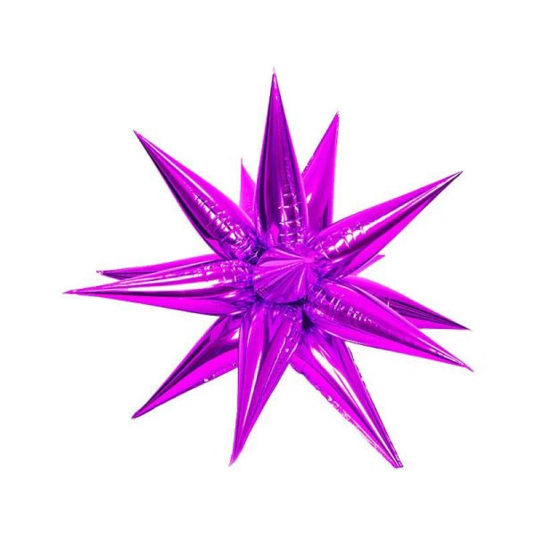 PRE-ORDER - Balloonium - 14" - Hot-Pink Starburst - ITEM:8673