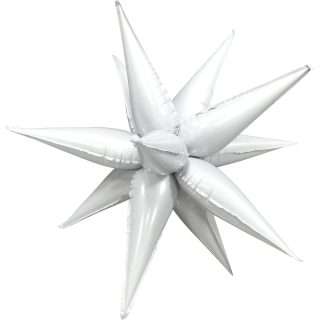 PRE-ORDER - Balloonium - 14" - White Starburst - ITEM:8703