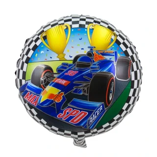 Formula Racing Round Foil Balloon - 18" - 63110