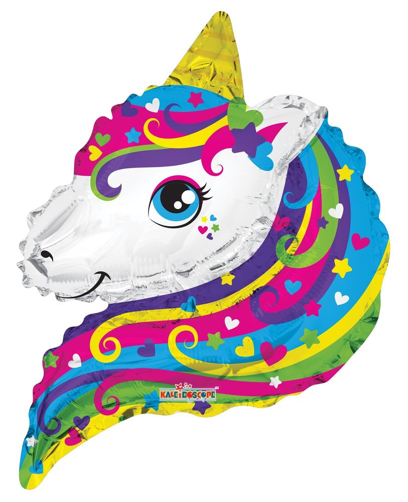 APAC 12" Unicorn Head Airfill Balloon - 15968-12