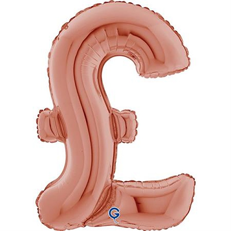 Grabo - £ Symbol Sterling Rose Gold 26inc - 266023RG