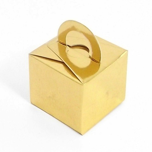BALLOON BOX METALLIC GOLD X 10 - 813302