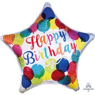 Anagram - 33808 HBD Sparkle Balloons -  33808