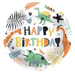 Birthday Dino Roars Foil Balloon - 18" - 67928