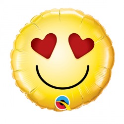 Qualatex 9" Heart Eyes Mini - 49432*
