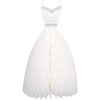 Unique Party 61723 - 10" Honeycomb Wedding Dress Decoration - 61723