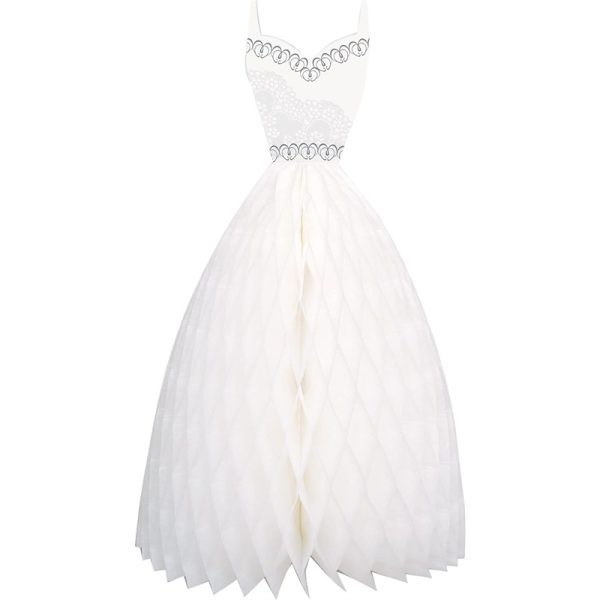 Unique Party 61723 - 10" Honeycomb Wedding Dress Decoration - 61723