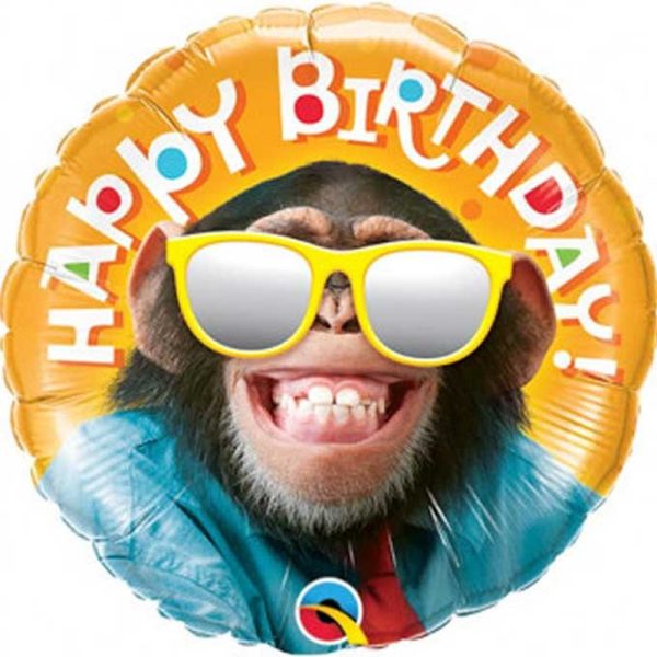 Qualatex 9" Happy Birthday Monkey - 58424*