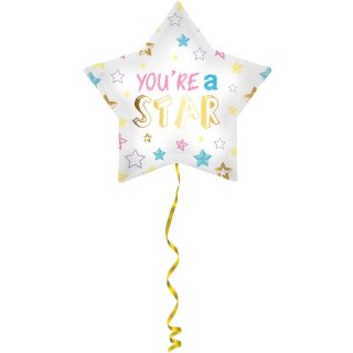 Doodle "You're A Star" Shaped Foil Balloon - 18" - 64379