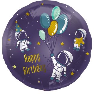 Happy Birthday Space Foil - 18" - 67927
