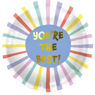 Pastel Sunburst "You're The Best!" Foil Balloon – 18" - 67962