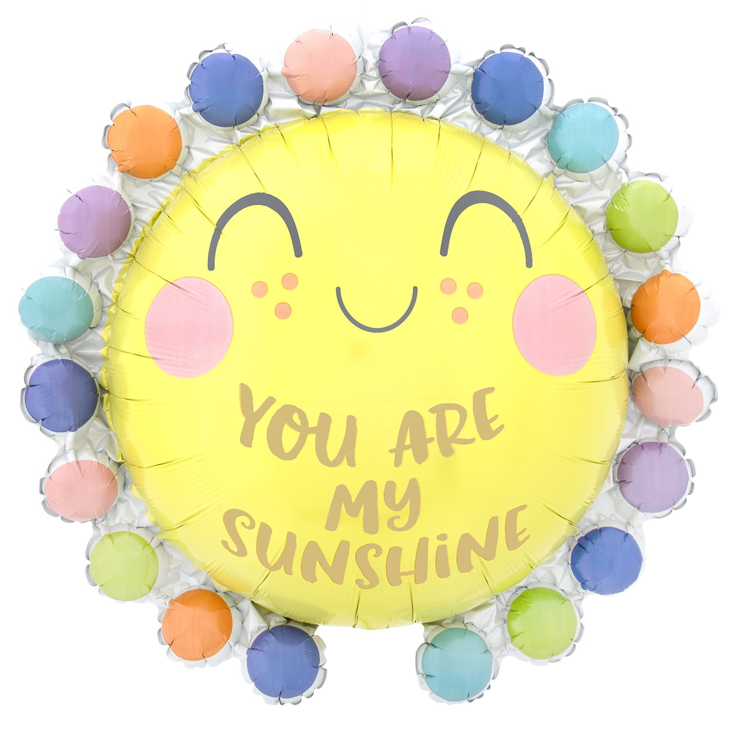 Anagram Dot Baby Circle SuperShape Foil Balloon 25/63cm w 26 /66cm h P35