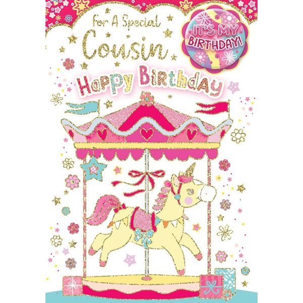 Cousin Female Juv Birthday - 6pk - Code 50 - TP5004B-03