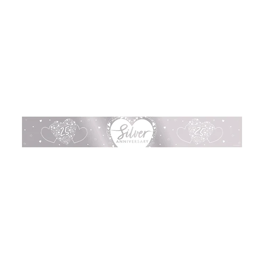 Creative Party - Silver Anniversary Foil Banner - J054