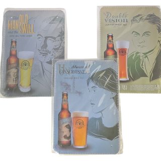 Assorted Aleing Authors Metal Sign 1pc - 809004