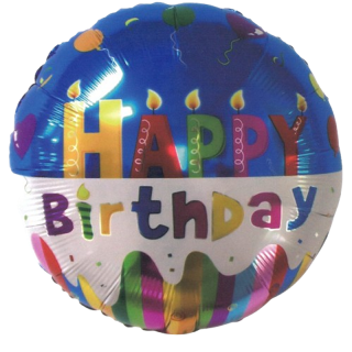 Balloonium - Round Candles Happy Birthday - B10272