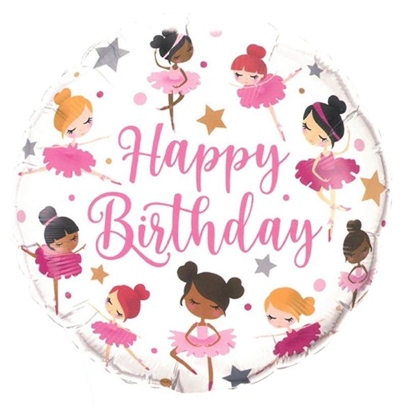 Balloonium - Ballerina Happy Birthday - B10286