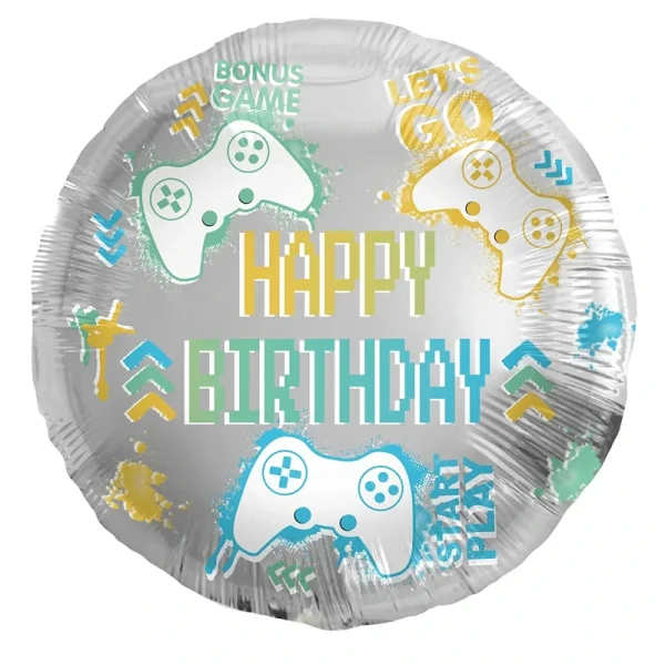 Birthday Gaming Foil Balloon - 18" - 67935