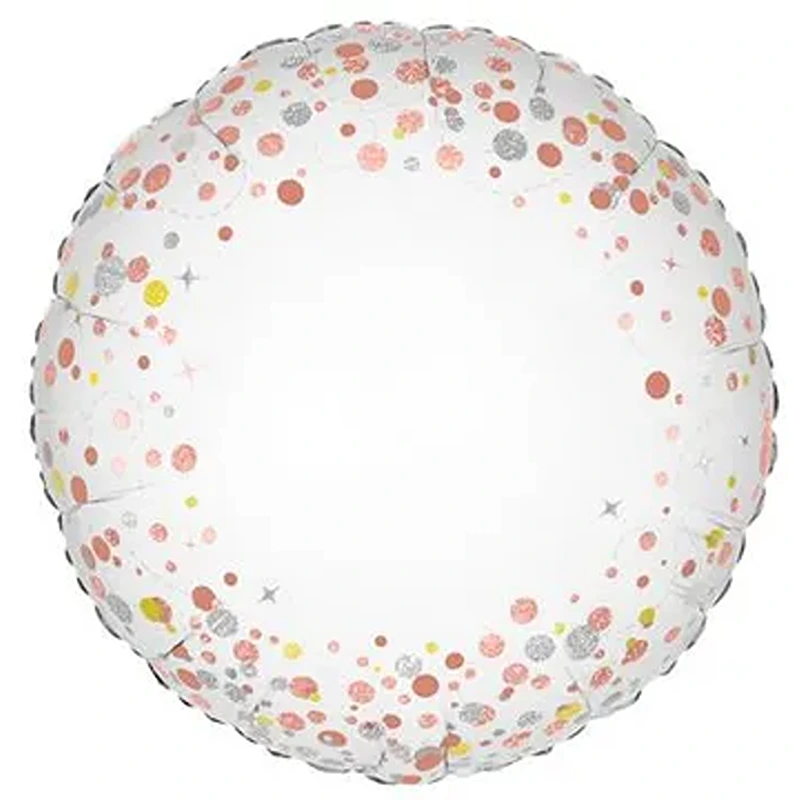 Sparkling Fizz Rose Gold No Message Holographic Foil - 18" - 601864