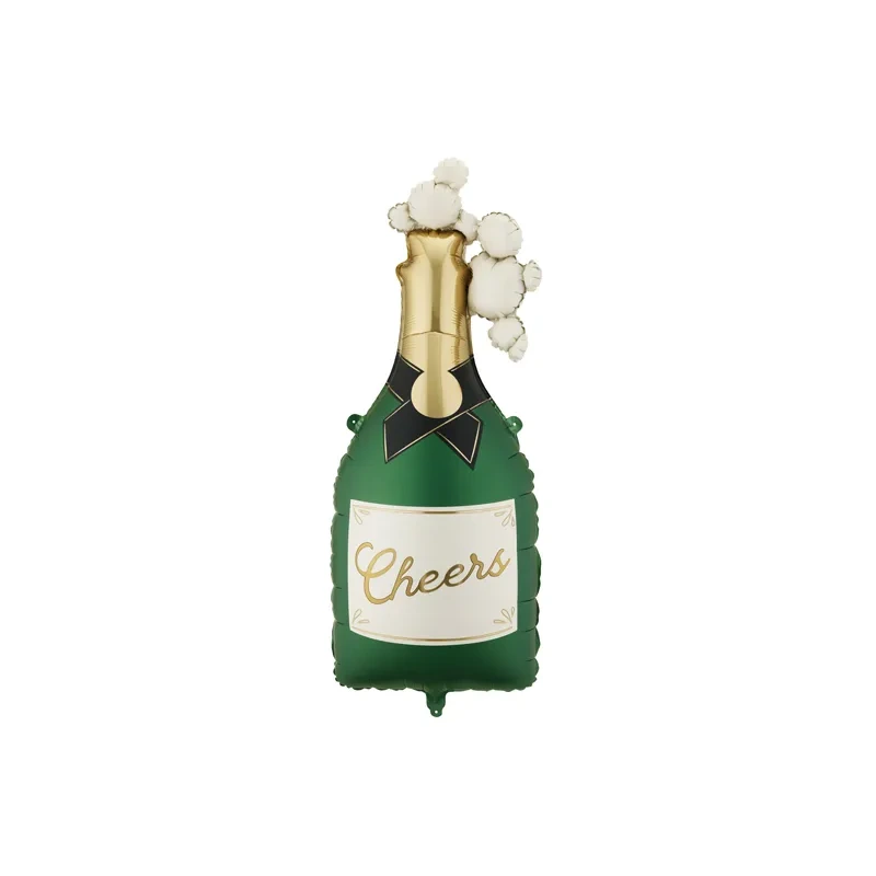 PartDeco - Foil balloon Champagne, 34x93 cm, dark green - FB414