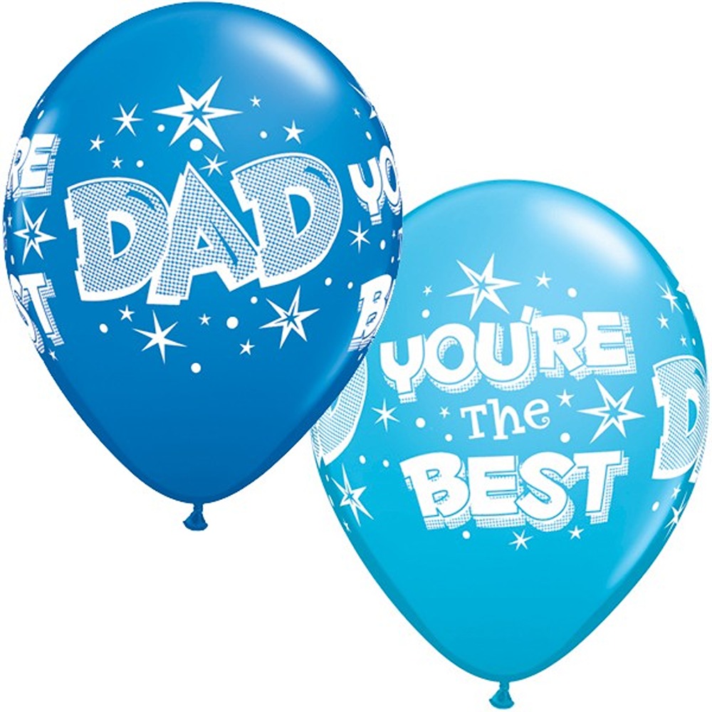 Qualatex 11" 25CT DAD YOU'RE THE BEST STARBURST - 41690