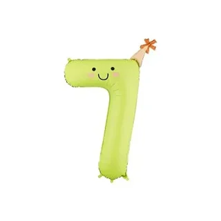 Foil balloon Number ''7'', 86cm, light green - FB411T-7