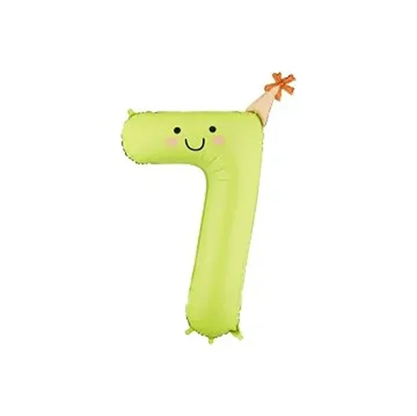 Foil balloon Number ''7'', 86cm, light green - FB411T-7