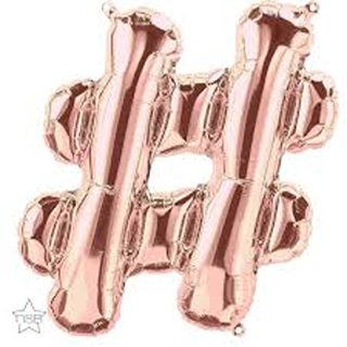 North Star - 34" SYMBOL - PKD. HASHTAG ROSE GOLD