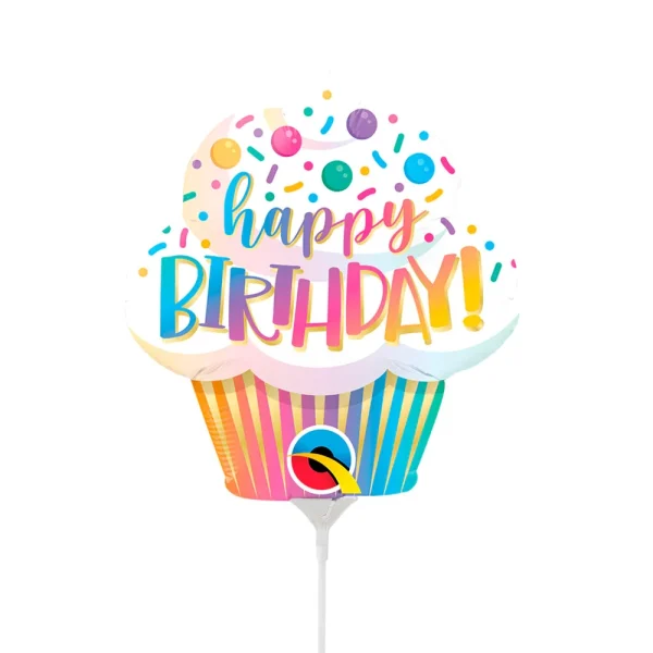 Qualatex 14" Ombre Birthday Cupcake Mini - 23977*