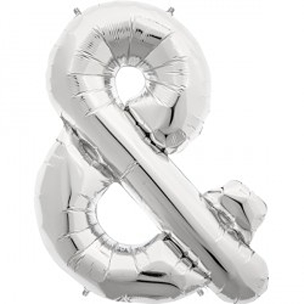 34" SYMBOL - PKD. AMPERSAND SILVER - 59917