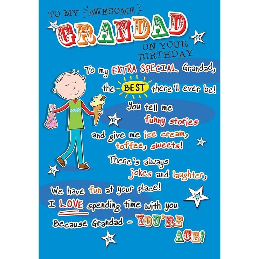 Birthday - Grandad - Code 75 - 6pk - C80350