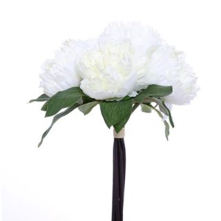 Ivory - 31cm LARGE PEONY BUNDLE IVORY - 861990