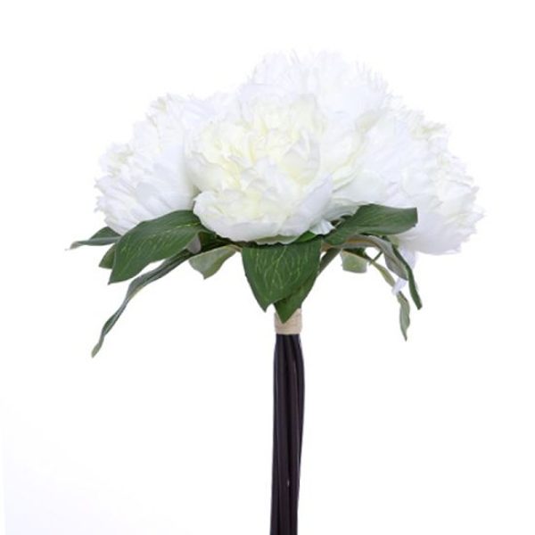 Ivory - 31cm LARGE PEONY BUNDLE IVORY - 861990