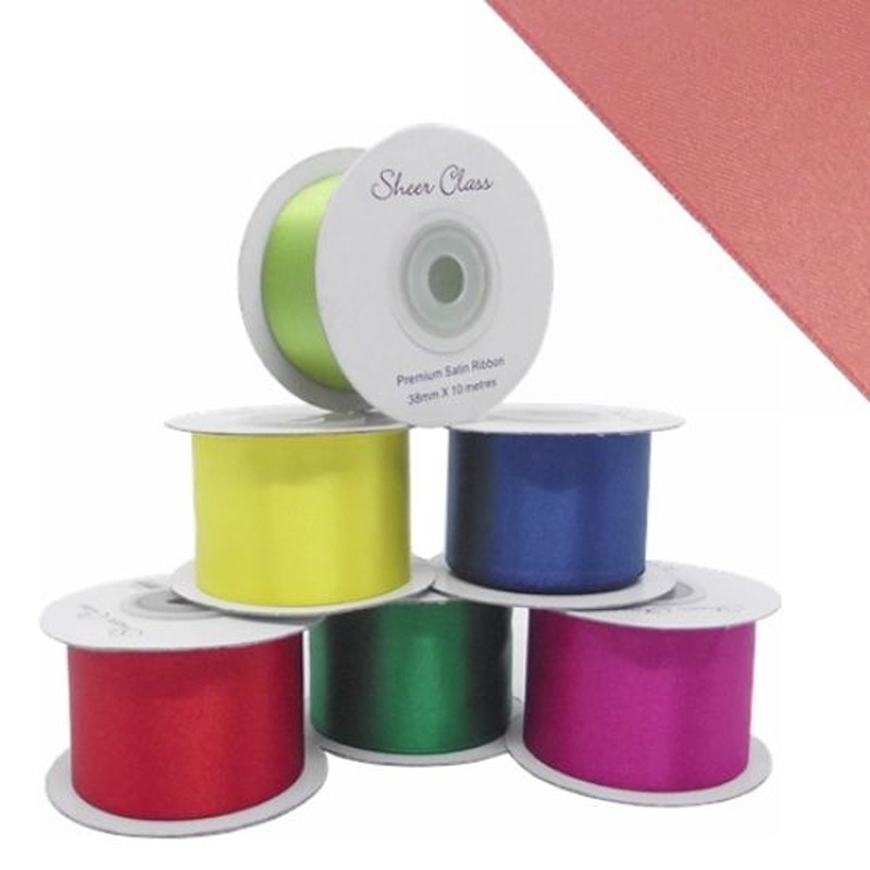 Anique Pink Double Face Satin Ribbon - 38mmX10m - 003287