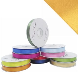 Rich Cream - DOUBLE FACE SATIN RIBBON 10mm X 25metres RICH CREAM - 003218