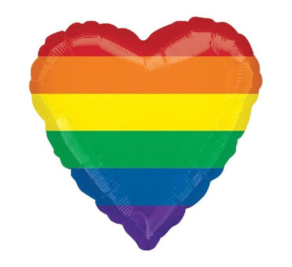 Rainbow Fun Heart Balloon - 3790901