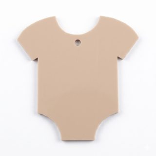 Baby Grow Tags - With One Hole - Boho/Natural - 10 Pack