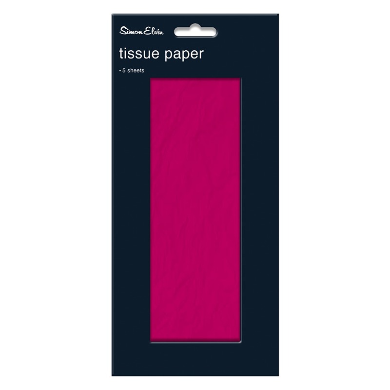 Cerise Solid Colour Tissue - TW2104