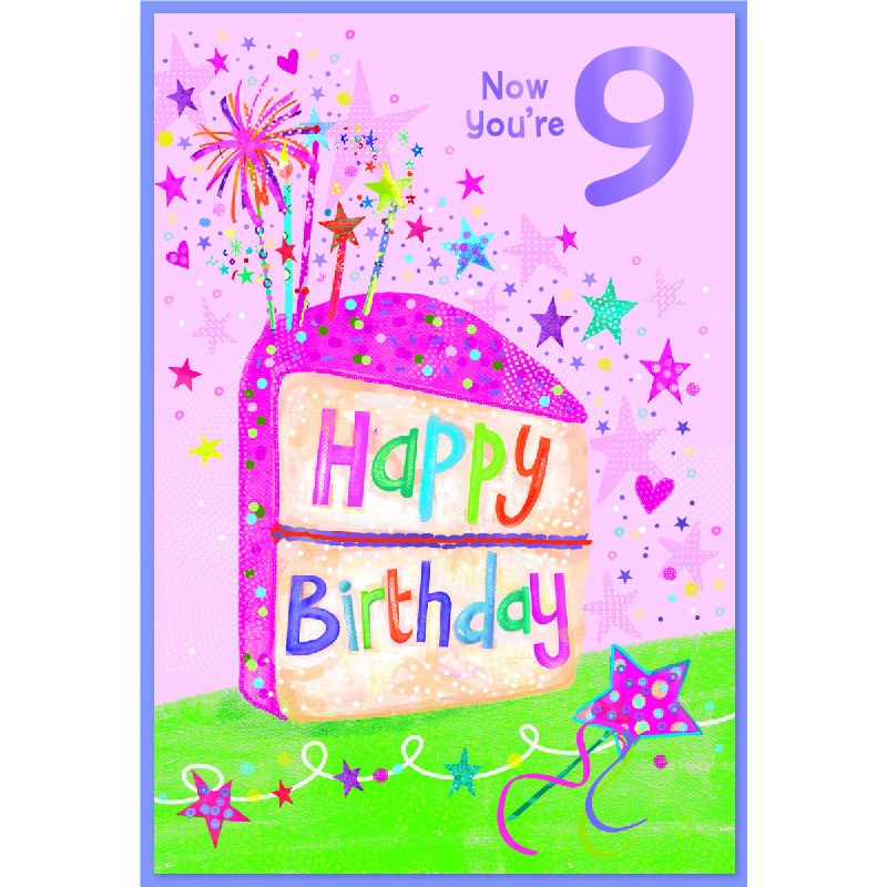 Age 9 Birthday - JUVENILE GIRL C50 - SE33154
