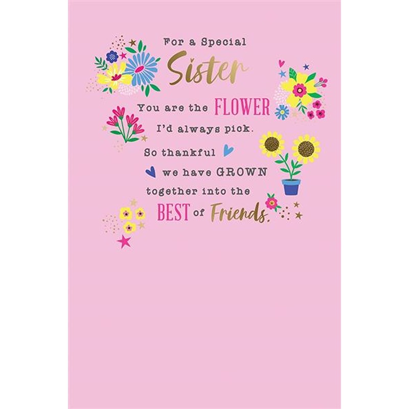 Sister Birthday - 6pk - Code 75 - Y25079