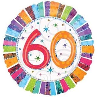 Anagram 18" Foil Balloon Radiant Birthday 60