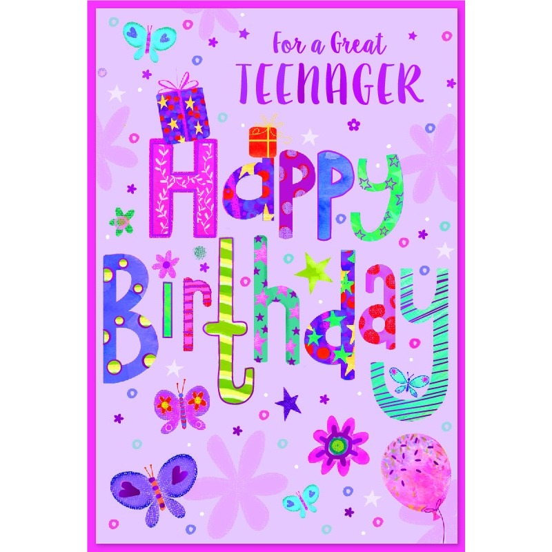 Teenager Female Birthday - 6pk - Code G - SE33156