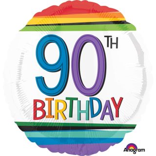 Rainbow Birthday 90th Birthday 18"